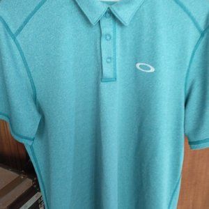 Minty Green Oakley Hydrolix Golf Polo